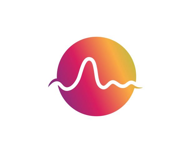 Sound waves vector illustration