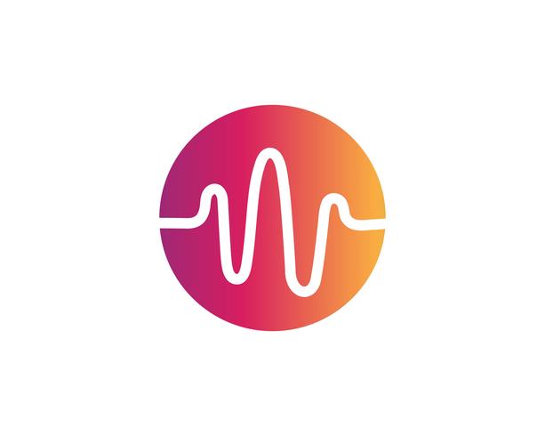 Sound waves vector illustration