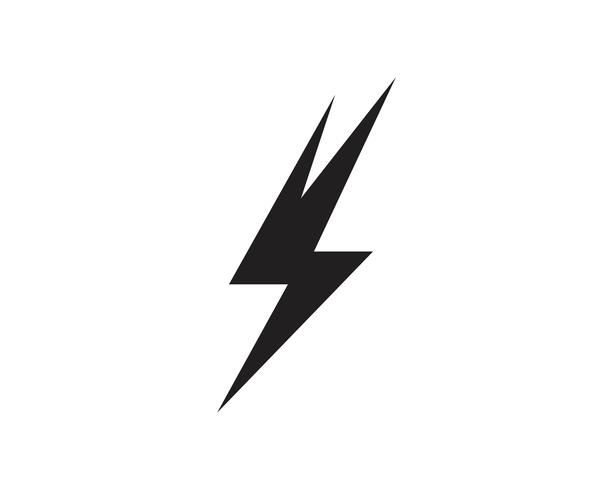 Flash thunderbolt Template vector icon illustration vector