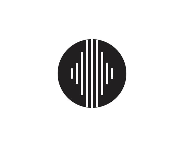 Sound waves vector illustration