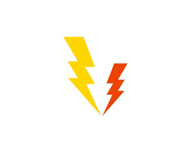 Flash power thunderbolt iconos vectoriales vector