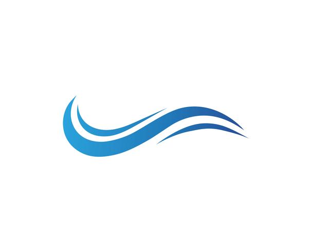 Water Wave symbol and icon Logo Template vectors