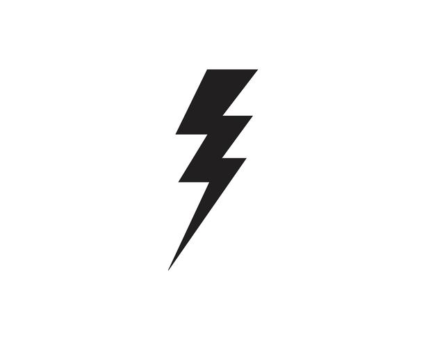 Flash thunderbolt Template vector icon illustration vector