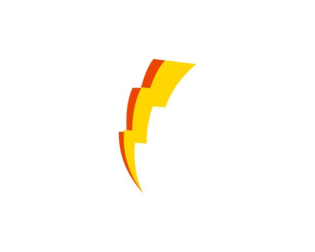 Flash power thunderbolt iconos vectoriales vector