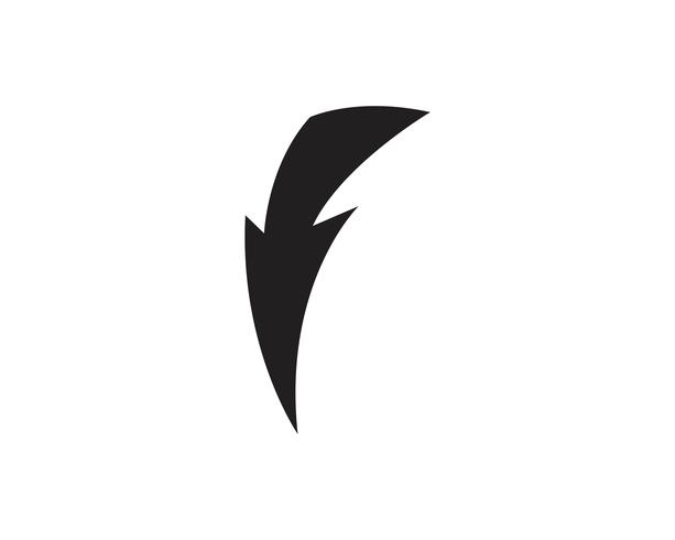Flash trueno plantilla vector icono ilustración vectorial