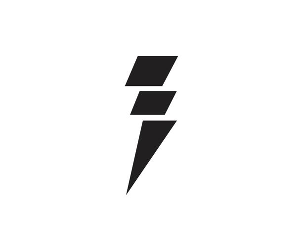 Flash thunderbolt Template vector icon illustration vector