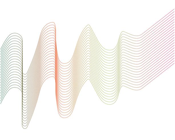 wave line graphic illustration vector