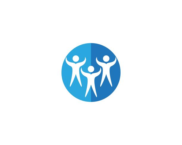 Adopción y cuidado de la comunidad Logo plantilla vector