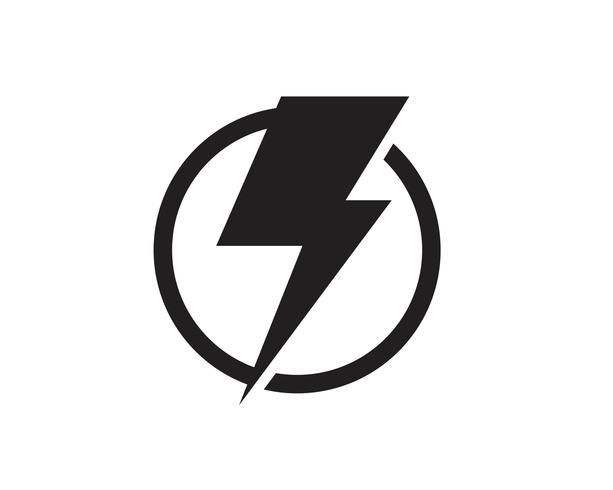 Flash thunderbolt Template vector icon illustration vector