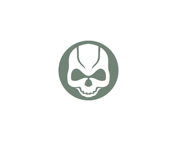 Skull head logo and symbol vectors