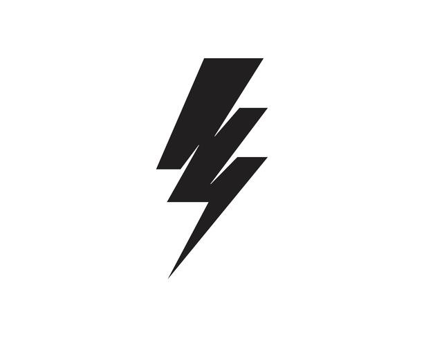 Flash thunderbolt Template vector icon illustration vector