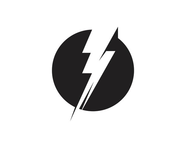 Flash thunderbolt Template vector icon illustration vector