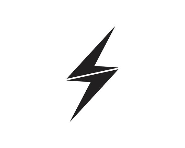 Flash thunderbolt Template vector icon illustration vector