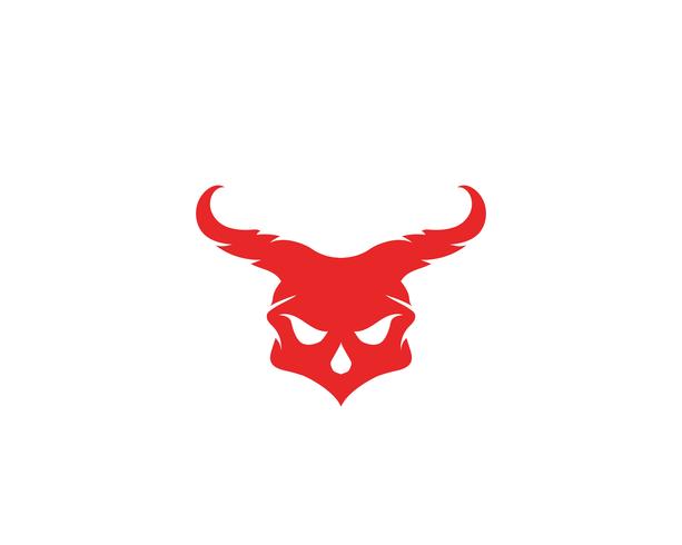 Skull head logo and symbol vectors