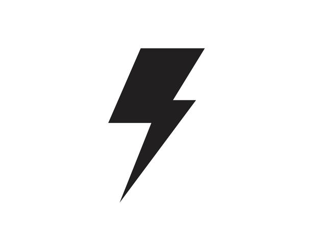 Flash thunderbolt Template vector icon illustration vector