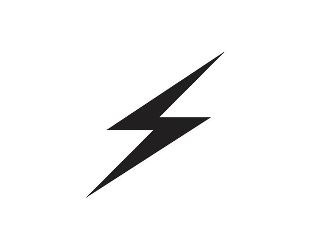 Flash thunderbolt Template vector icon illustration vector