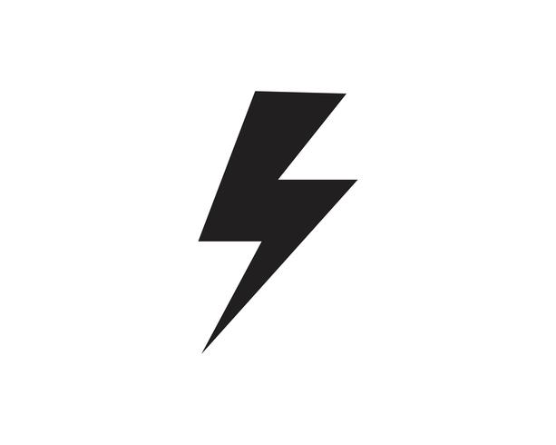 Flash thunderbolt Template vector icon illustration vector