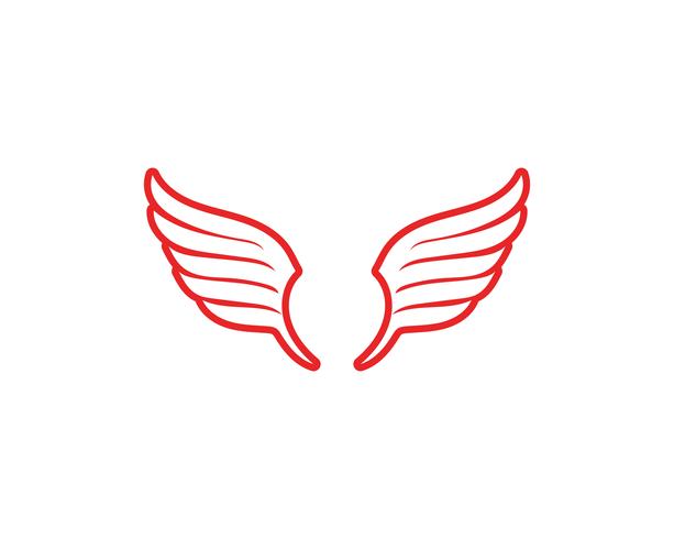Falcon Wing Logo Template vector icon 