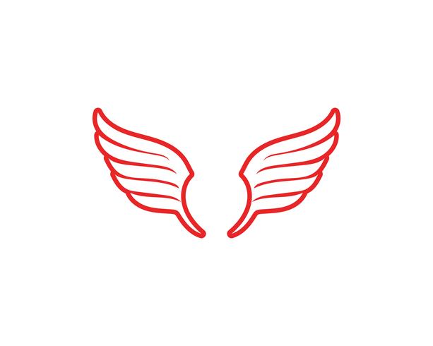 Falcon Wing Logo Template vector icon