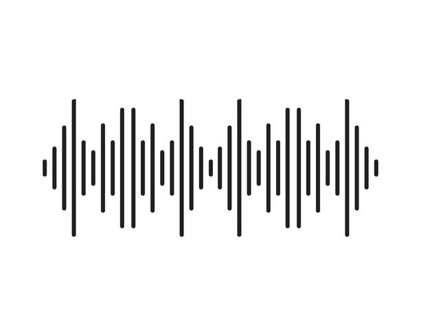 Sound waves vector illustration