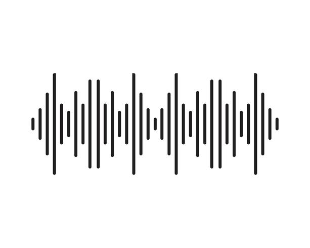 Sound waves vector illustration