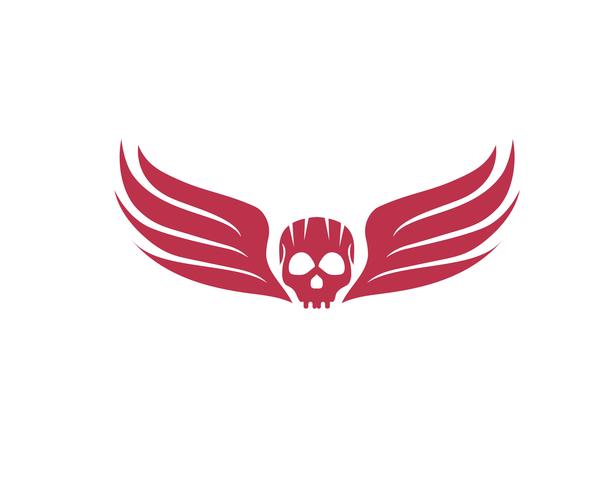 Skull head logo and symbol vectors