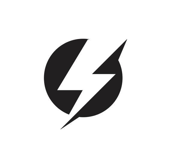 Flash thunderbolt Template vector icon illustration vector