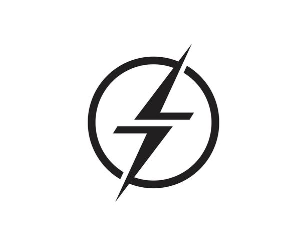 Flash thunderbolt Template vector icon illustration vector