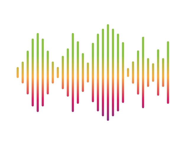 Sound waves vector illustration