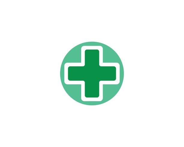 Vector de iconos de plantilla de logotipo y símbolos de hospital