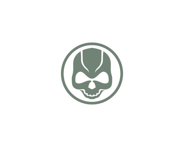 Skull head logo and symbol vectors