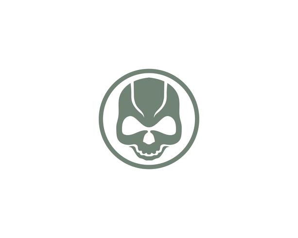 Skull head logo and symbol vectors