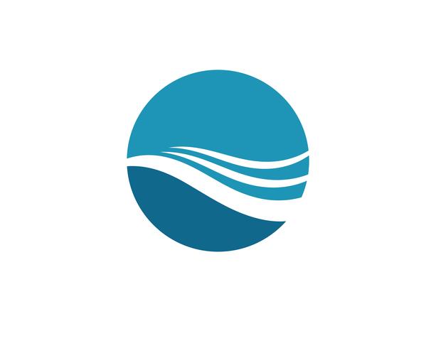 Water Wave symbol and icon Logo Template vectors