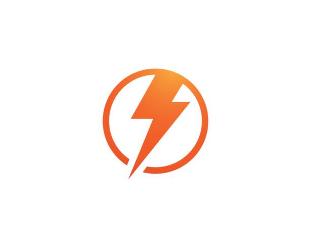 Flash thunderbolt Template vector icon illustration design