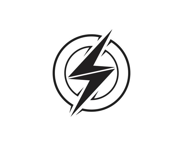 Flash thunderbolt Template vector icon illustration vector