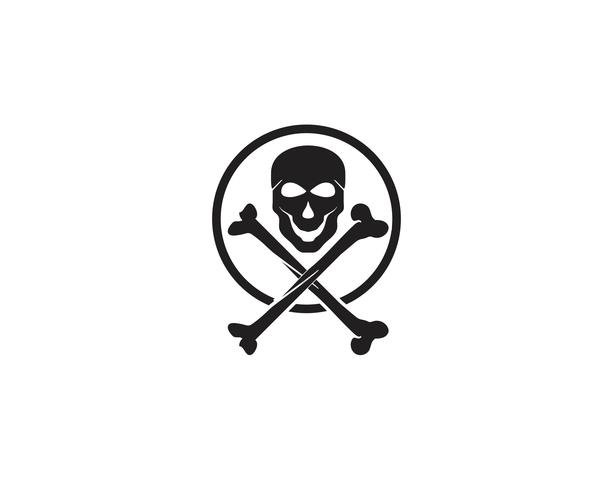 Skull head logo and symbol vectors