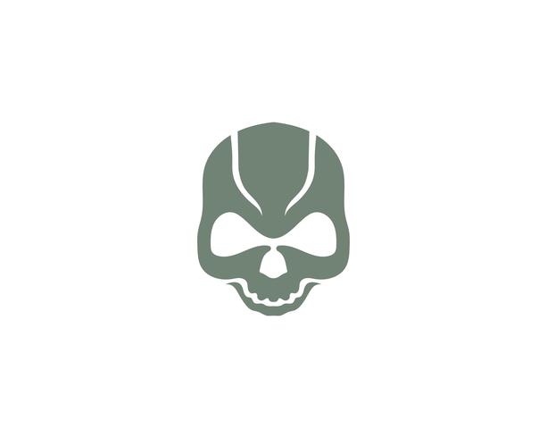 Skull head logo and symbol vectors