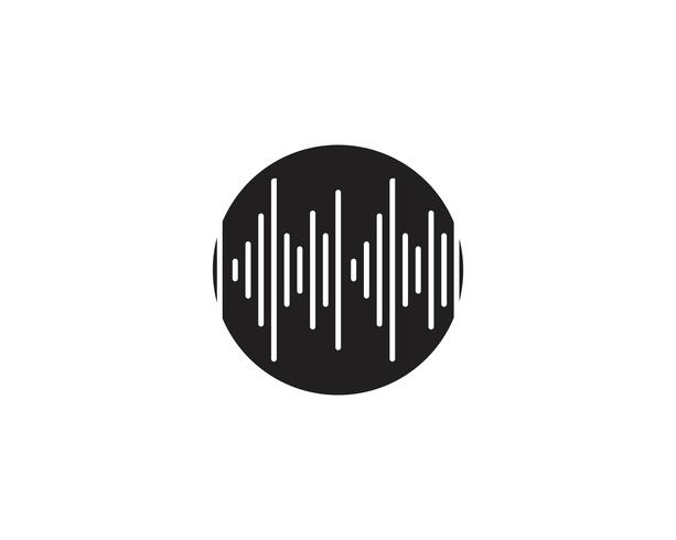 Sound waves vector illustration