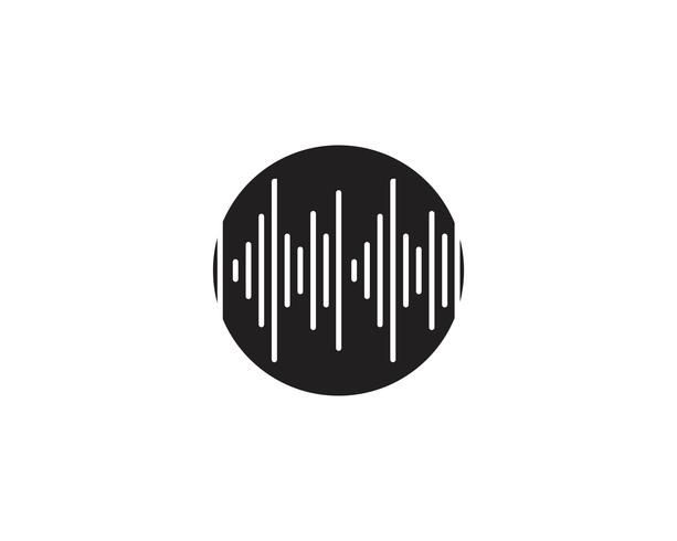 Sound waves vector illustration