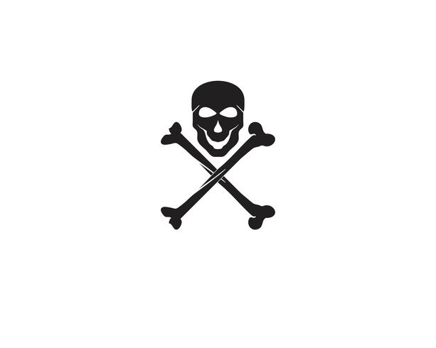 Skull head logo and symbol vectors