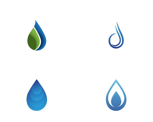 Vector de plantilla de logotipo de gota de agua