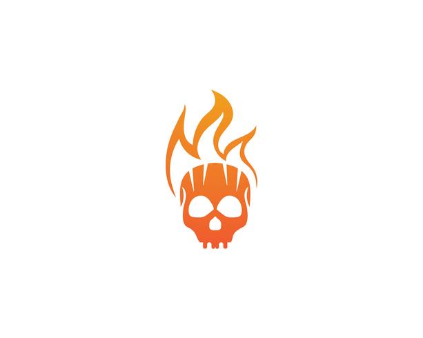 Skull head logo and symbol vectors