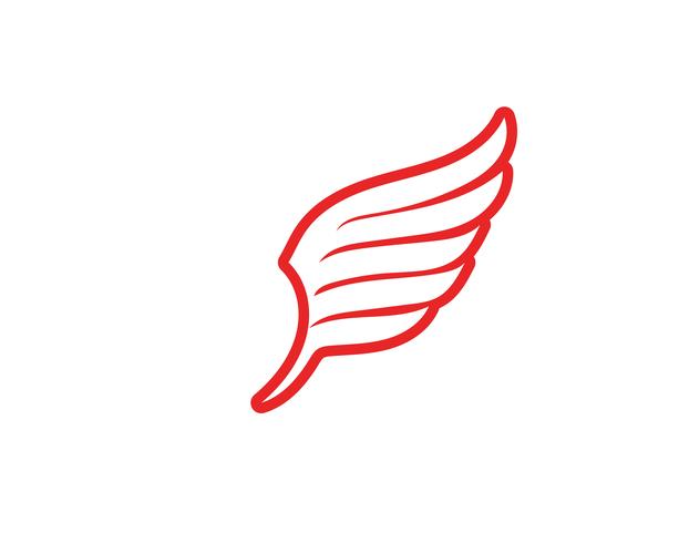 Falcon Wing Logo Template vector icon