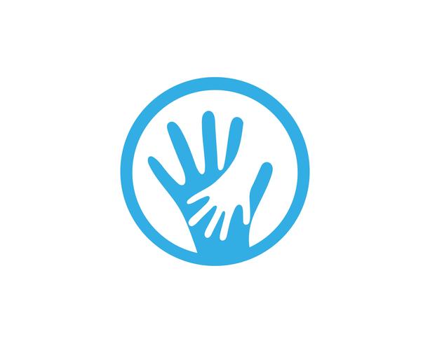 Hand care logo and symbols template icon vector