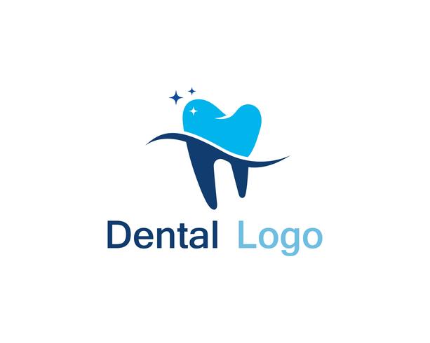 Logotipo y símbolo de atención dental. vector