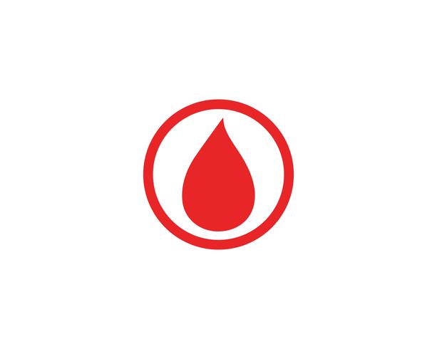 Logotipo de icono de vector de sangre