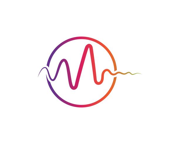 Sound waves vector illustration