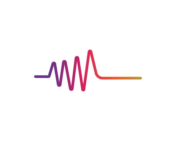 Sound waves vector illustration