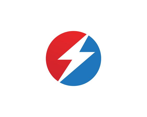 Flash thunderbolt Template vector icon illustration design