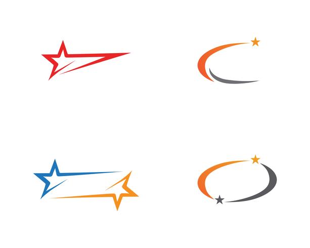 Star logo template vector icon illustration 